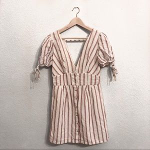 Forever 21 Striped Red And White Dress